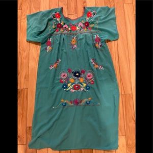 Vintage Handsewn Puebla Dress from Mexico